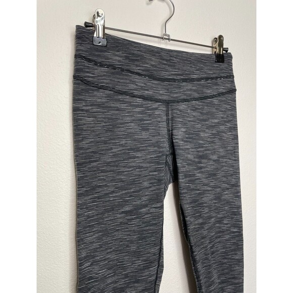 Lucy Small Powermax Hatha Capri Leggings Black Spacedye Low Rise Stretch - Picture 3 of 7